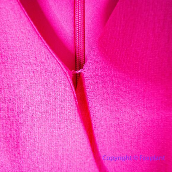 New!‎ Eliza J Short Sleeve V Neck CropJumpsuit Size 2 in Hot Pink - Picture 8 of 16